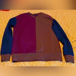 NWT Simons mens sweater, color block, size Small